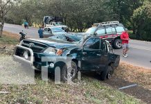 Fuerte accidente de tránsito dejo cuatro lesionados en Santo Tomás, Chontales Foto: Fuerte accidente de tránsito dejo cuatro lesionados en Santo Tomás, Chontales/TN8