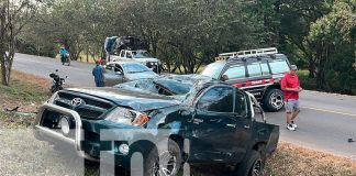 Foto: Fuerte accidente de tránsito dejo cuatro lesionados en Santo Tomás, Chontales/TN8