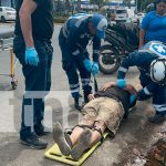 Extranjero sufre fuerte caída en Managua por acera resbalosa Foto: Caída fatal en Managua/TN8