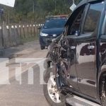 Accidente en Jalapa: motociclista impacta contra camioneta en El Porvenir Foto: Motociclista lesionado tras chocar contra una camioneta en El Porvenir, Jalapa/TN8