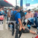 Choque entre taxi y motocicleta deja a joven con graves heridas en Estelí Foto: Accidente en Estelí /cortesía