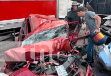 Camión sin frenos provoca colisión múltiple en Jinotega dejando varios lesionados Foto: Camión sin frenos provoca colisión múltiple en Jinotega dejando varios lesionados/TN8