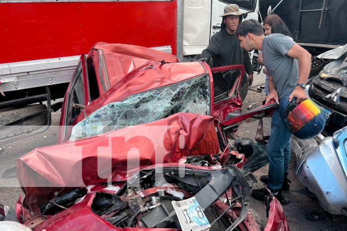 4 Foto: Camión sin frenos provoca colisión múltiple en Jinotega dejando varios lesionados/TN8