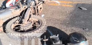 Foto: Motociclista sufre accidente en Boaco/TN8