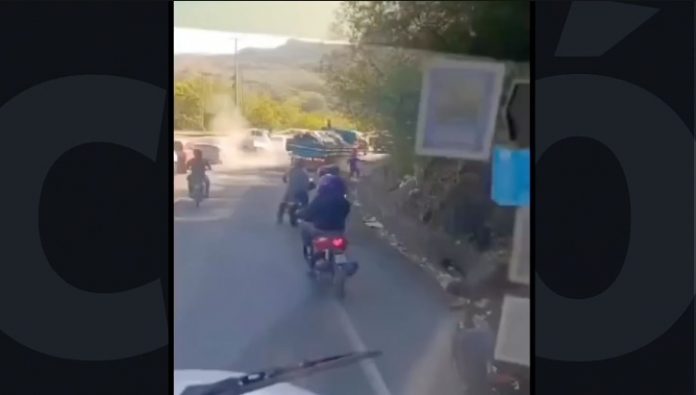 Foto: Pericia de camionero en la Cuesta El Plomo / TN8 Foto: Pericia de camionero en la Cuesta El Plomo / TN8