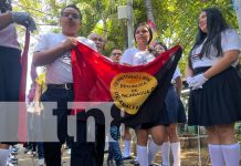 Foto: Actividades en el Colegio Rubén Darío por la Cruzada Nacional de Alfabetización / TN8