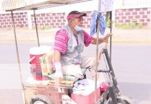 Atoles con sabor a fe y trabajo: La admirable historia de Don Jean Quiroz Foto: Jean Quiroz, vendedor de atol y otros productos en Managua / TN8