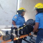 Moto en llamas: accidente en Puerto Cabezas deja dos personas heridas Foto: Dos heridos por violento accidente en Puerto Cabezas / TN8