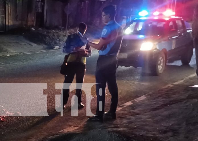 Foto: Mortal accidente de tránsito en el sector del Iván Montenegro, Managua / TN8