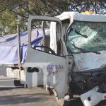 Fuerte impacto entre dos camiones dejó una persona lesionada en Estelí Foto: Fuerte accidente en Estelí / TN8