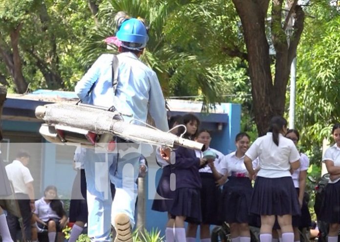 Foto: Fumigación en Managua / TN8