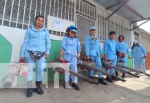 Foto: Fumigación en el barrio San José Oriental, Managua / TN8