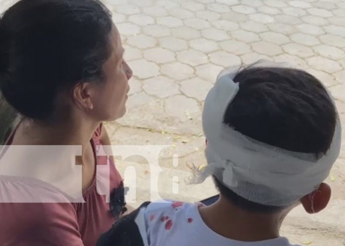 Foto: Accidente con un menor en una calle de Estelí / TN8