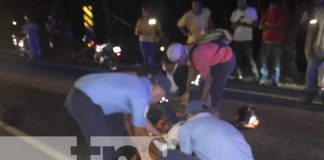 Foto: Accidente por un caballo en la vía de Chinandega / TN8