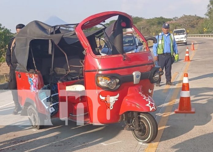 Foto: Accidente de tránsito en La Paz Centro cobra una vida / TN8 Foto: Accidente de tránsito en La Paz Centro cobra una vida / TN8