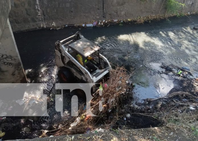 Foto: Limpieza de cauces en Managua / TN8