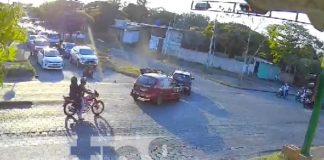 Foto: Imprudencia de motorizado en sector del Cristo Rey, Managua / TN8