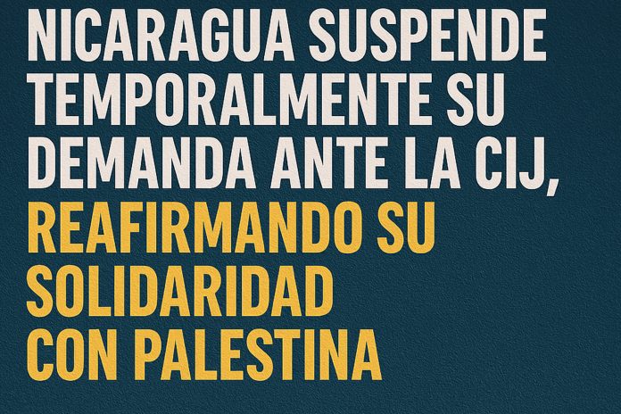 1 Foto: La causa palestina es de los pueblos: Nicaragua denuncia la injusticia global/Cortesía
