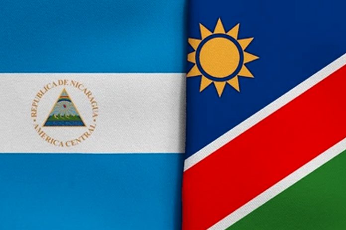 Foto: Bandera Nicaragua y Namibia/Cortesía