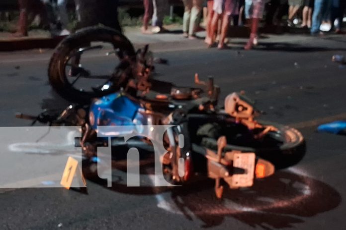 Foto: Motorizado fallece de forma violenta en accidente de tránsito en Carazo/TN8