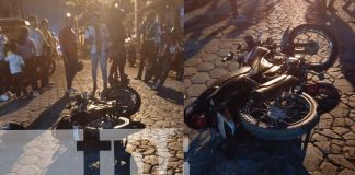 Foto: Motociclista ebrio provoca accidente en Diriamba-Carazo /TN8