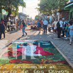 Foto: Arte, cultura y religiosidad se unen en Sutiaba con sus alfombras pasionarias/TN8