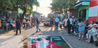 Foto: Arte, cultura y religiosidad se unen en Sutiaba con sus alfombras pasionarias/TN8