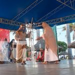 La Judea puesta en escena en la plaza de colores del puerto Salvador Allende Foto: La Judea puesta en escena en la plaza de colores del puerto Salvador Allende/TN8