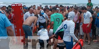 Foto: Tragedia en playa San Diego: Un fallecido y un desaparecido por corrientes peligrosas/TN8