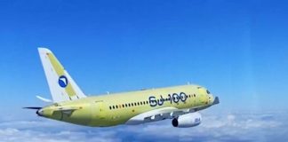Foto: El SJ-100 totalmente ruso hace su vuelo inaugural /Cortesía