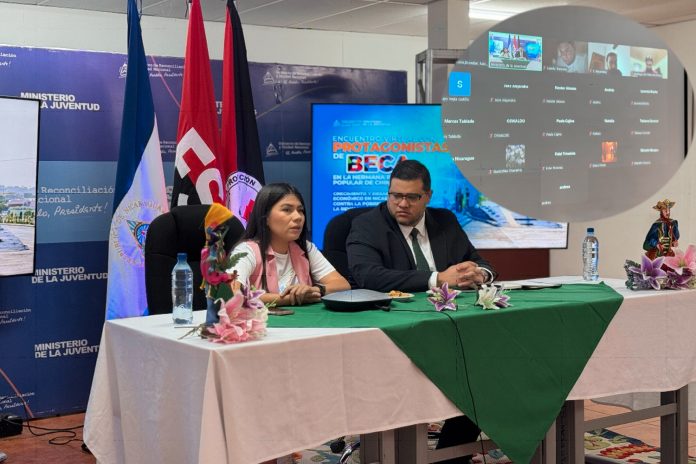 1 Foto: Jóvenes nicaragüenses en China participan en nuevo encuentro virtual con el MINJUVE / Cortesía