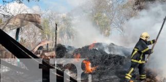 Foto: Incendio arrasa con bodega de alimento para ganado, en una comunidad de Matagalpa/TN8
