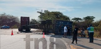 Foto: Accidente de tránsito en la Rotonda de Paz Centro, León/TN8