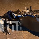 Foto: Motorizados lesionados por mal estado de la calle en Juigalpa/TN8