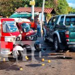 Milagro en Carretera Sur: violento choque entre tres vehículos deja solo heridos leves Foto: Colisión múltiple en la Carretera Sur /TN8