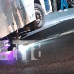 Foto: Noche caliente en Managua: Dos accidentes simultáneos dejan lesionados/TN8