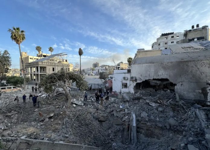 Foto: Desalmado ataque israelí sobre Gaza /cortesía