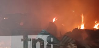 Foto: Incendio arrasa con una vivienda en Managua/TN8