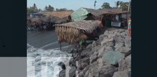 Foto: Varios ranchos con afectaciones por fuerte oleaje en playa de Paso Caballo, Corinto/TN8