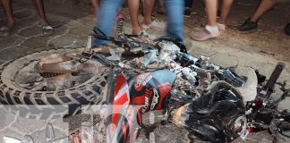 Foto: Motociclista sale catapultado y fallece en Masachapa/TN8
