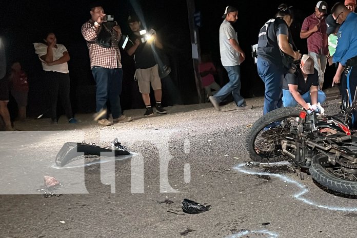 Foto: Accidente fatal en la vía Acoyapa-San Carlos/TN8