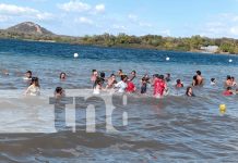 Foto: Familias disfrutan en grande en Xiloá /TN8