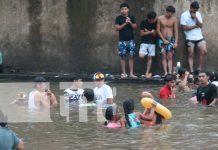 Foto: El sol resplandece y el río Wani en Siuna revive con alegría familiar/TN8