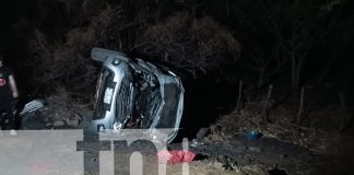 Foto: Camioneta pierde el control en la cuesta el Coyol/TN8