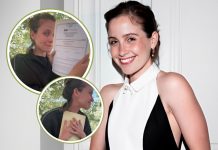 Foto: Natasha Dupeyrón emoción al recibir su certificado de preparatoria/cortesía