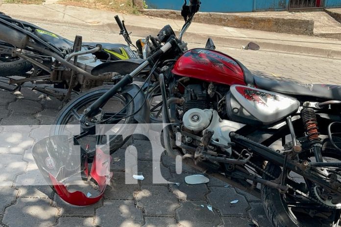 Foto: Motociclistas resultan heridos tras choque en Juigalpa/TN8