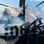 Devastador incendio arrasa con trapiche en Santa Teresa, Carazo Foto: Fuego consume trapiche en Carazo/TN8
