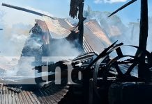 Devastador incendio arrasa con trapiche en Santa Teresa, Carazo Foto: Fuego consume trapiche en Carazo/TN8