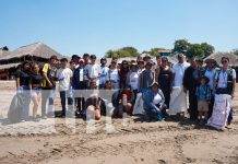 Foto:jornada ambiental en playas de pochomil/Cortesía