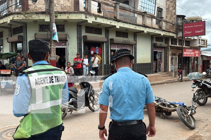 Foto: Accidente en el sector #3 del municipio de Jalapa/TN8 Foto: Accidente en el sector #3 del municipio de Jalapa/TN8